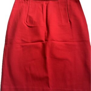 Diane Von Furstenberg Red Pencil Skirt  Cocktail